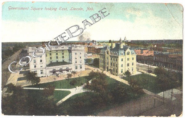 1910 GOVERNMENT SQUARE Lincoln Nebraska Postcard F13