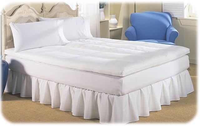NEW! DREAM ON REVERSIBLE FEATHERBED Mattress Pad FULL