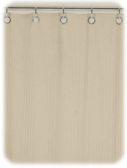 NEW! Ribbed TERRY CLOTH Shower Curtain - Warm Sand Tan