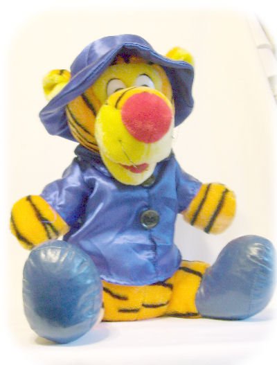 PLUSH TIGGER Winnie the Pooh Character 15" Blue Coat