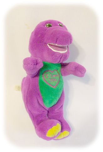 PLUSH BARNEY 10 1/2" Singing I LOVE YOU Doll Toy Dino