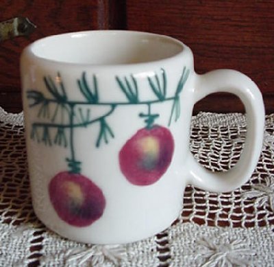 Hartstone CHRISTMAS BULBS Mug Zanesville, OH USA
