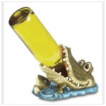 #37998 Crocodile Wine Bottle Holder