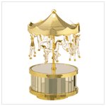 22770 Musical Glass Circus Top Carousel