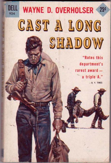 Cast a Long Shadow, Vintage Paperback Book, Dell Western