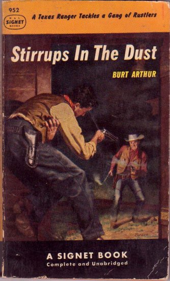 Stirrups In the Dust, Vintage Paperback Western, Signet #952