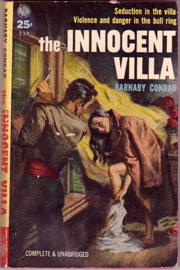 The Innocent Villa, Conrad, Vintage Paperback Book, International Drama, Avon #537