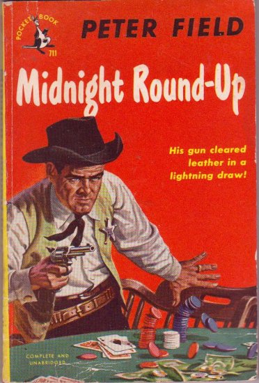 Midnight Round-Up, Vintage Paperback, Pocket Book #711, Western