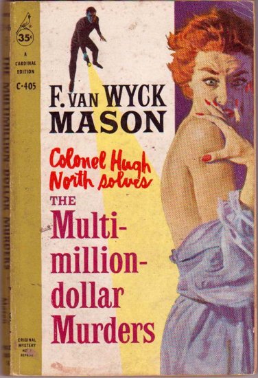 The Multi-Million-Dollar Murders, Mason, Mystery, Vintage Paperback Book, Cardinal #C-405