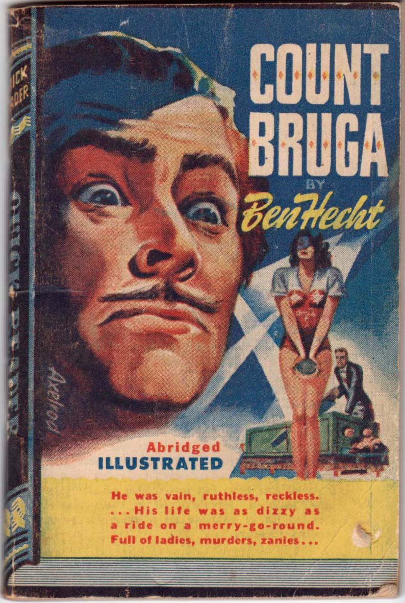 Count Bruga, Ben Hecht, Vintage Paperback Book, Quick Reader #117,