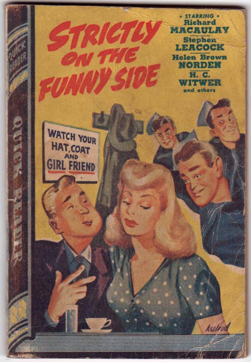 Strictly On the Funny Side, Vintage Paperback Book, Quick Reader #125, Humor Anthology, PBO