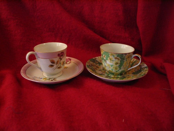 Two Vintage Tea Cups and Saucers Made in Occupied Japan Merit cuppatea.ecrater.com