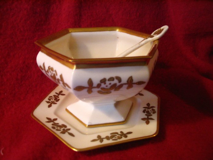 Lenox American Belleek Compote Palette Mark Hand Painted cuppatea.ecrater.com