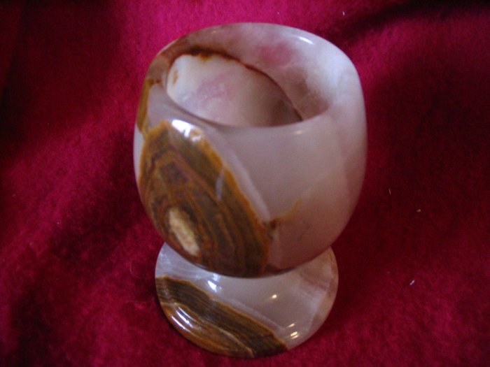 Onyx Marble Tealight Candle Holder Ten Thousand Villages cuppatea.ecrater.com