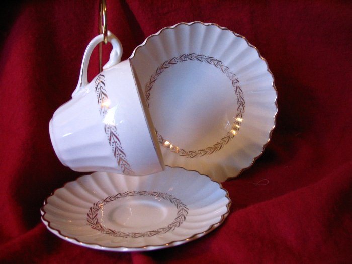 Tea Cup Saucer and Bowl J & G Meakin England cuppatea.ecrater.com