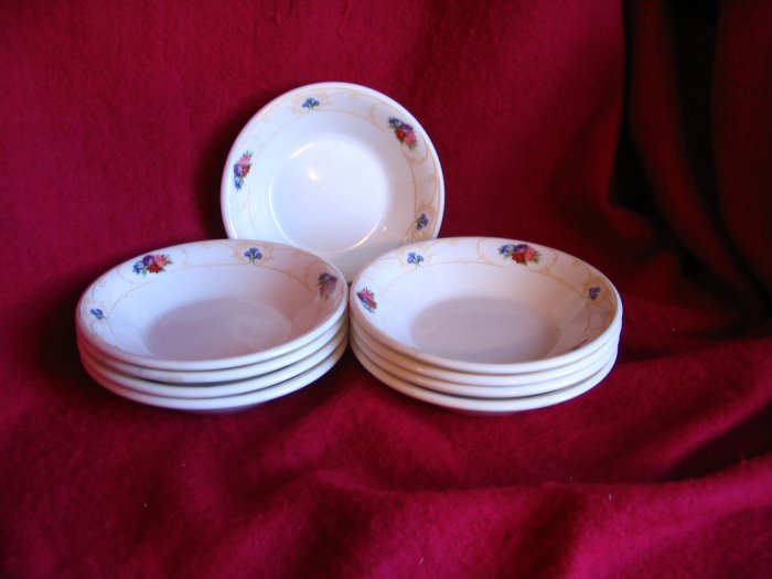 Pretty Royal Doulton Set of NINE Butter Pats Nut Dishes cuppatea.ecrater.com
