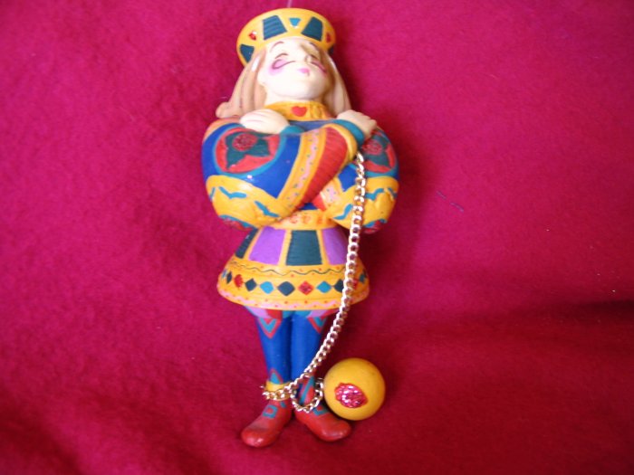 Knave of Hearts Ornament Dept 56 Alice in Wonderland cuppatea.ecrater.com
