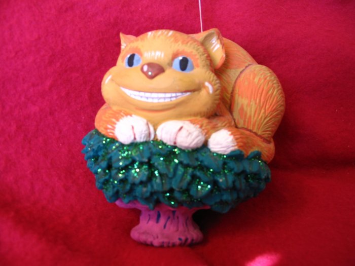 Cheshire Cat Ornament Dept 56 Alice in Wonderland cuppatea.ecrater.com