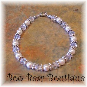 Custom infant birthstone bracelet