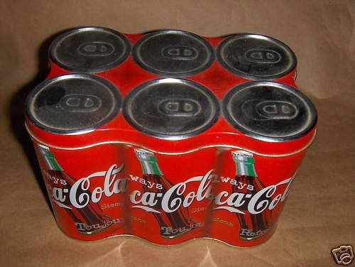 Coca Cola 6 Pack OF Cans Tin