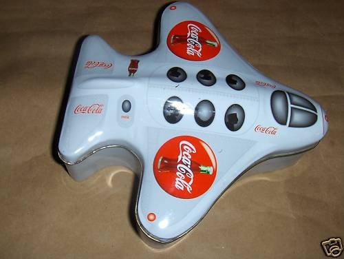 Coca Cola Tin Airplane