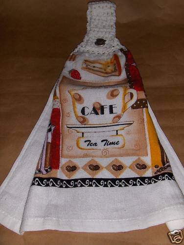 Tea Time Crochet Top Dish Towel