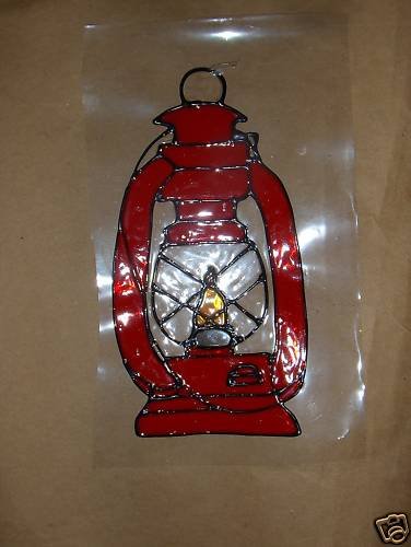 Latern Faux Stained Window Cling