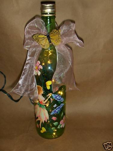 Farries Lighted Wine Bottle