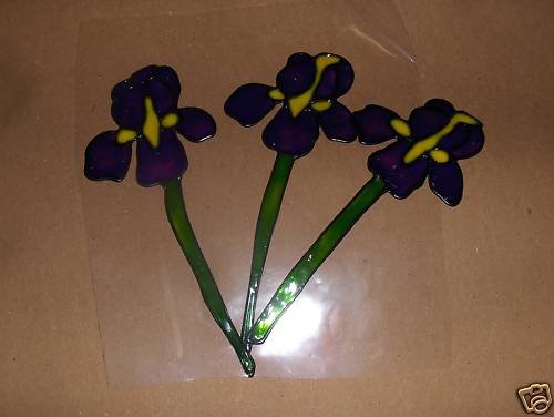 Iris 's Faux Stained Window Cling