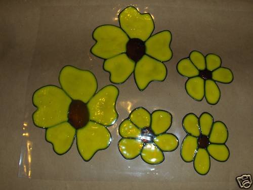 Black Eyed Suies Faux Stained Window Cling