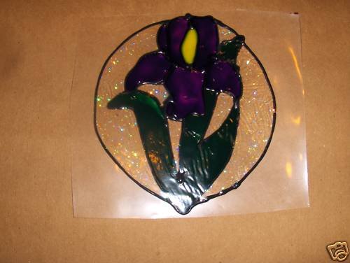 Iris Faux Stained Window Cling