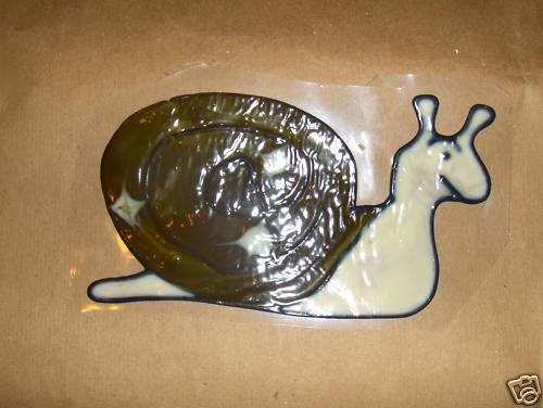 Snail Faux Stained Window Cling