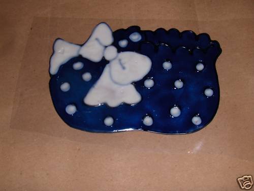 boys Bootie Faux Stained Window Cling