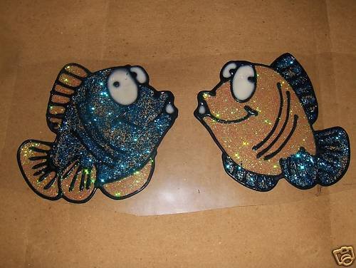 Fish Faux Stained Window Cling