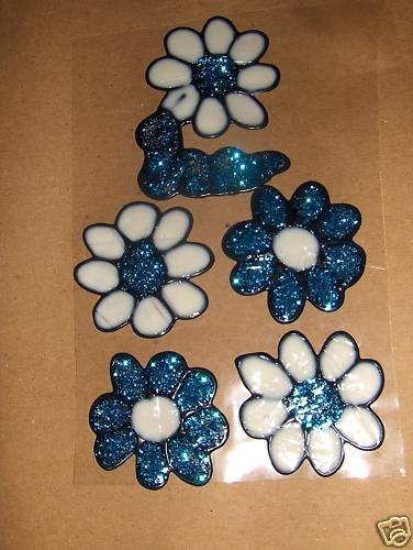 Flower & Worm Faux Stained Window Cling