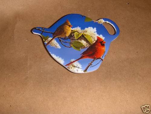 Cardinal Tea Bag Holder