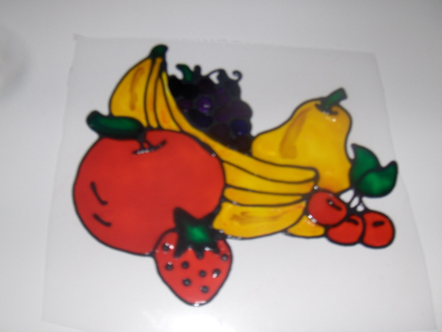 Fruit Faux Stained Window Cling