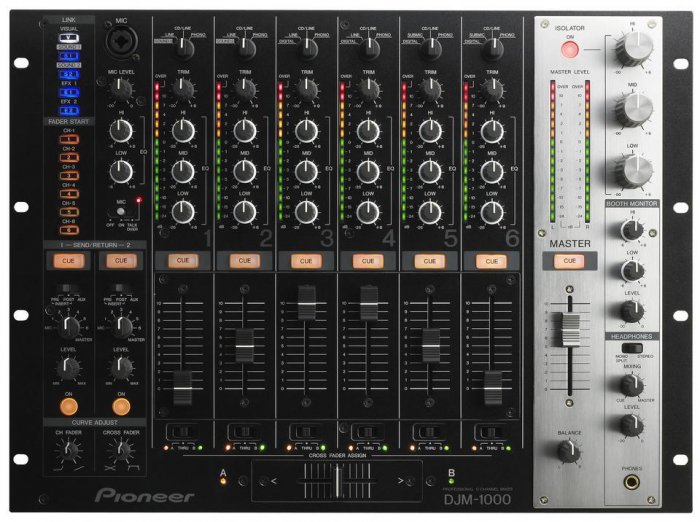 DJM-1000 / High End Clubmixer 24Bit/96kHz, 2 Effect ways