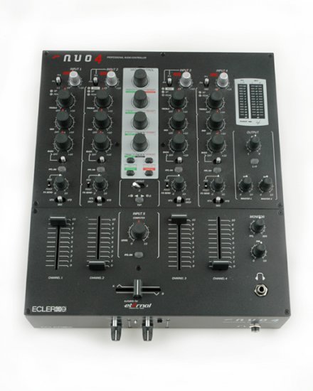 Nuo 4 / 4 Kanal Clubmixer int. Midicontroller