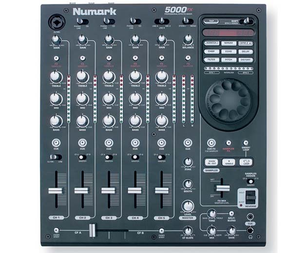 5000FX /Clubmixer mit Effekten sym Out, Sampler, Killswitches