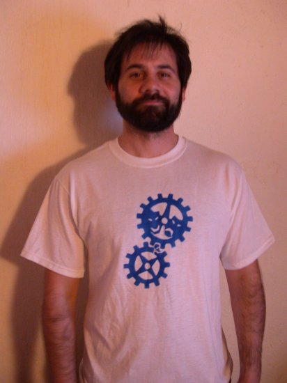 Standard Tee - White/Blue