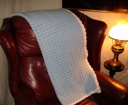 Baby Blue Baby Afghan