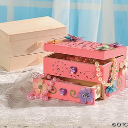 Unfinished Wood Jewelry Boxes