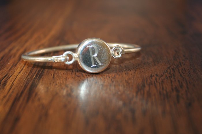Vintage Monogrammed Bangle (S08)