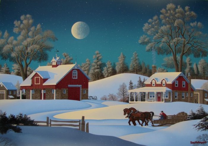 JIM BUCKELS WINTERSET FARM Snow Full Moon Seri HS&#