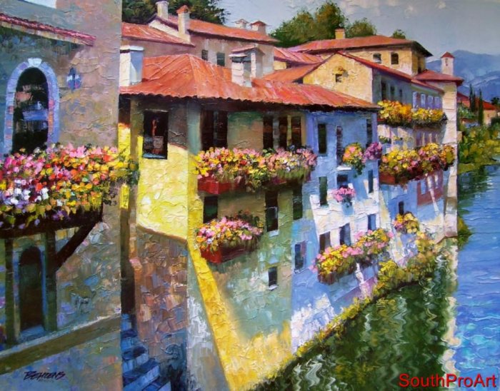 BASSANO DEL GRAPPA~HOWARD BEHRENS ~EMBELL CANVAS Italy
