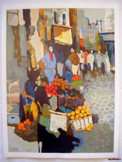 Claude Fauchere LA RUE BLUE France Market mouly HS# SER