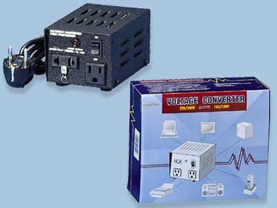 TC100 100 Watts Step Up-Step Down Voltage Converter two outlet (110v 220v)