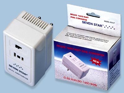 50W-1650W Watt Voltage Converter with Low-High Wattage Selector