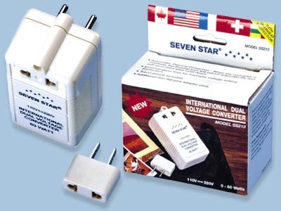 Sevenstar Dual Voltage Converter 60 Watts- 110 Volt to 220 Volt or 220V To 110V